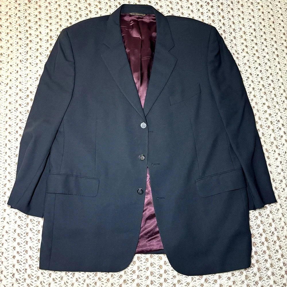 Bespoke Fraser Steen Toronto Savile Row Wool Sport Coat Blazer Angelico 46R